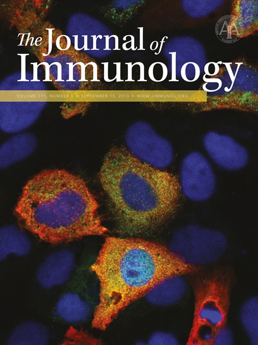 The Journal of Immunology Cover Image for Volume 191, Issue 6