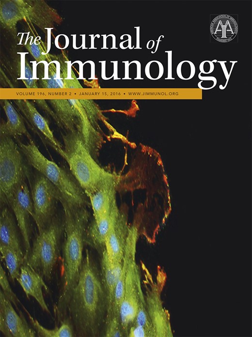 The Journal of Immunology Cover Image for Volume 196, Issue 2