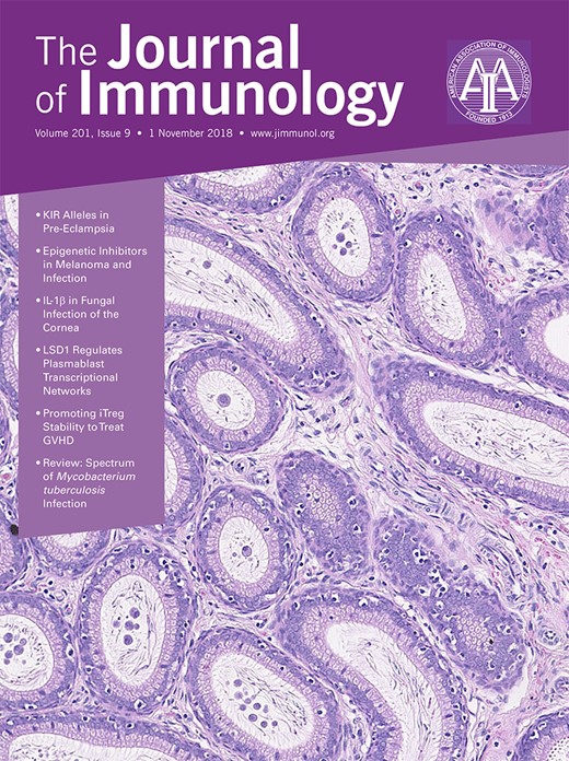 The Journal of Immunology Cover Image for Volume 201, Issue 9