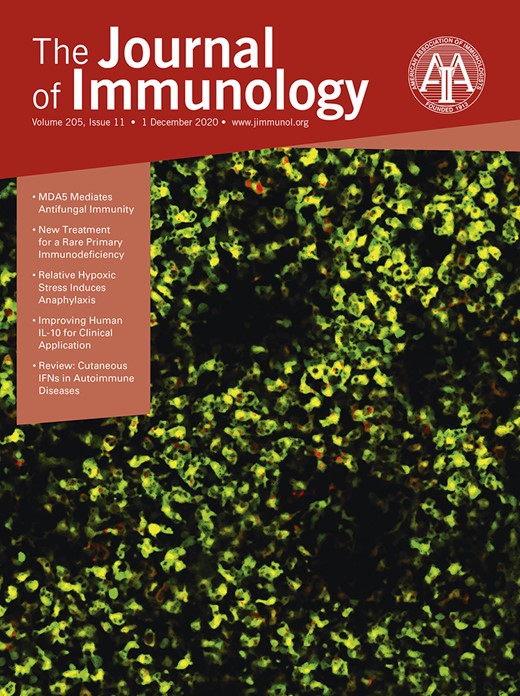 The Journal of Immunology Cover Image for Volume 205, Issue 11