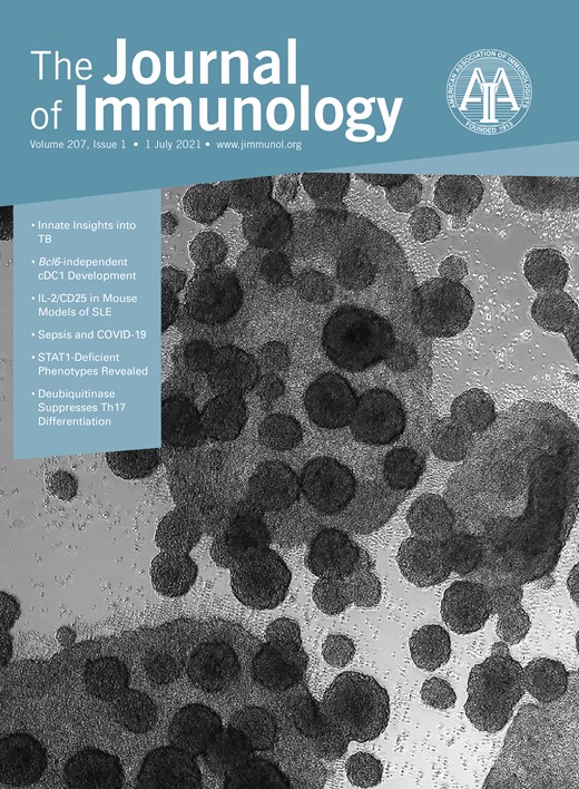 The Journal of Immunology Cover Image for Volume 207, Issue 1