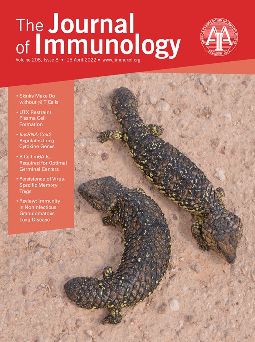 The Journal of Immunology Cover Image for Volume 208, Issue 8