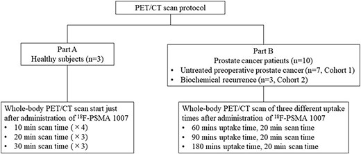 PET/CT scan protocol.