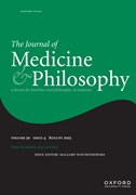-The Journal of Medicine and Philosophy: A Forum for Bioethics and Philosophy of Medicine Cover Image