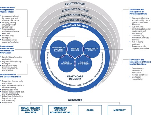 Cancer survivorship care quality framework.