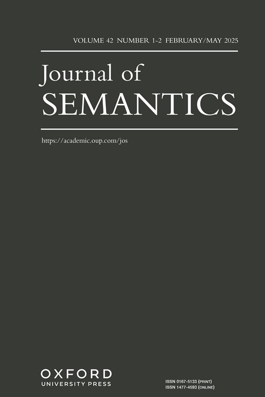 Volume 42 Issue 12 Journal of Semantics Oxford Academic