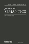 Journal of Semantics Cover Image