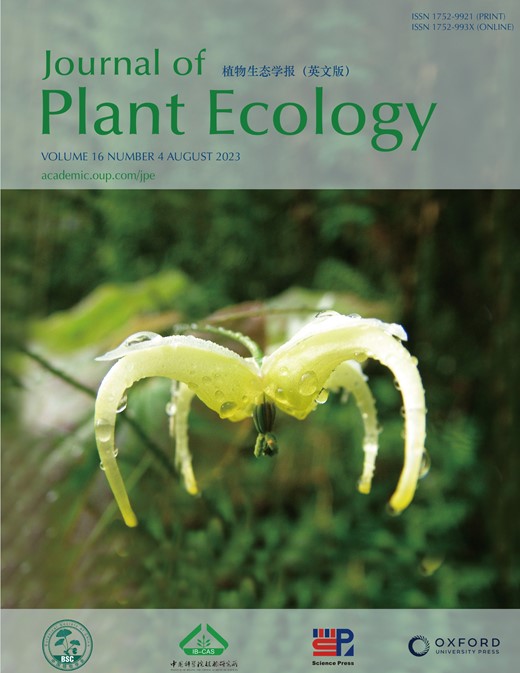 Journal of Plant Ecology Cover Image for Volume 16, Issue 4
