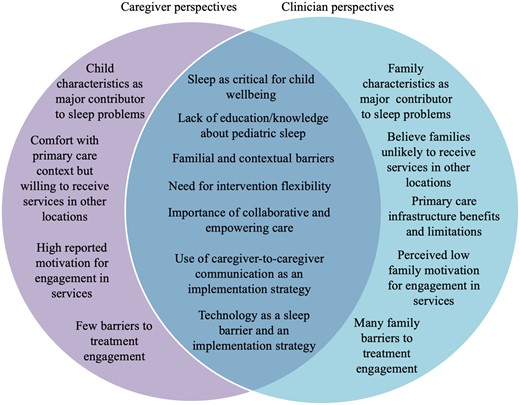 Convergence and divergence in caregiver and primary care clinician perspectives.