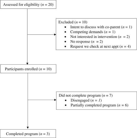 Participant flow diagram. Note. Reasons for exclusion are not mutually exclusive.