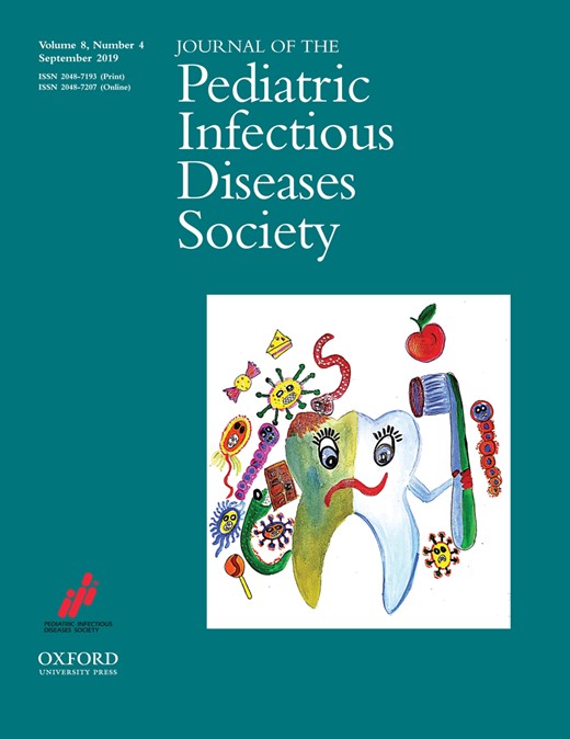 Journal of the Pediatric Infectious Diseases Society Cover Image for Volume 8, Issue 4
