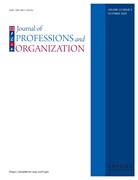 Journal of Professions and Organization Cover Image