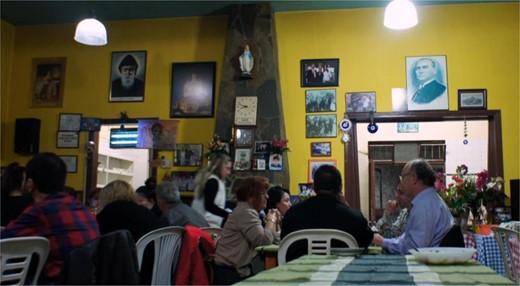 The interior of Yorgo Kasap Restaurant (photo by Rebecca Bryant).