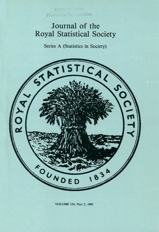 Volume 154 Issue 1 | Journal of the Royal Statistical Society Series A ...