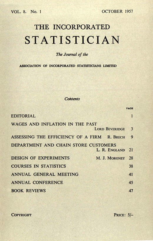 Annual Abstract of Statistics, No. 93, 1956 | Journal of the Royal ...