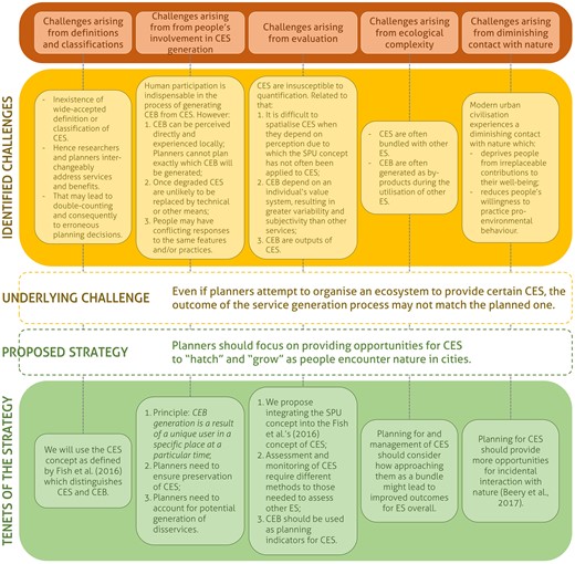Overview of identified challenges and proposed solutions for incorporation in urban planning.