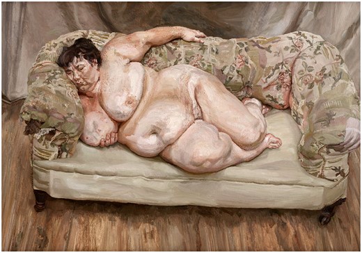 Lucian Freud (1922–2011), Benefits Supervisor Sleeping (1995) (oil on canvas) / Private Collection / © The Lucian Freud Archive / Bridgeman Images