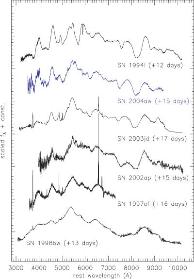 The same as Fig. 8, but two weeks after maximum light.