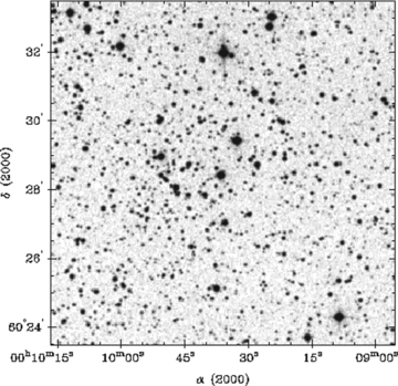An example for the image of ‘Berkeley 1’ as taken from DSS. North is up, east on the left.