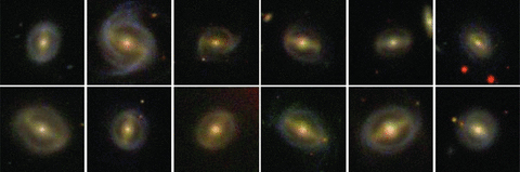 A gallery of images of galaxies with long bars.