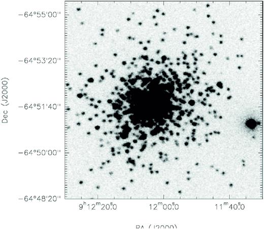 The Galex FUV broad-band image of the globular cluster NGC 2808.