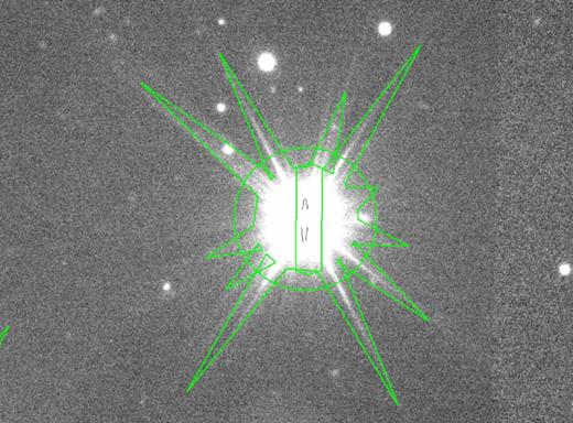 Example of bright star mask.