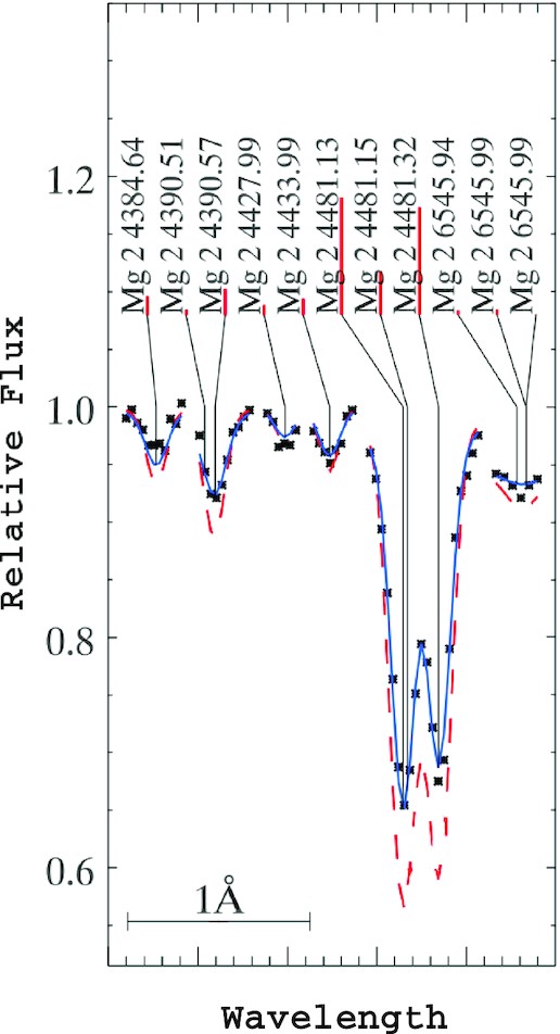 The same as Fig. 9 but for Mg lines.