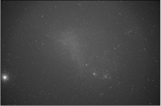 Star image obtained by the MST in Antarctica.