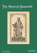 The Musical Quarterly Cover Image