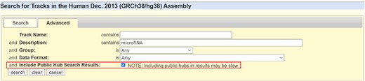 Advanced options in Track Search now includes the option to search Public Hub tracks.