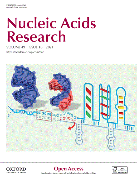 Nucleic Acids Research Cover Image for Volume 49, Issue 16