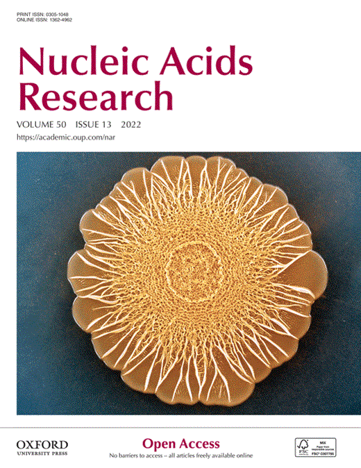Nucleic Acids Research Cover Image for Volume 50, Issue 13