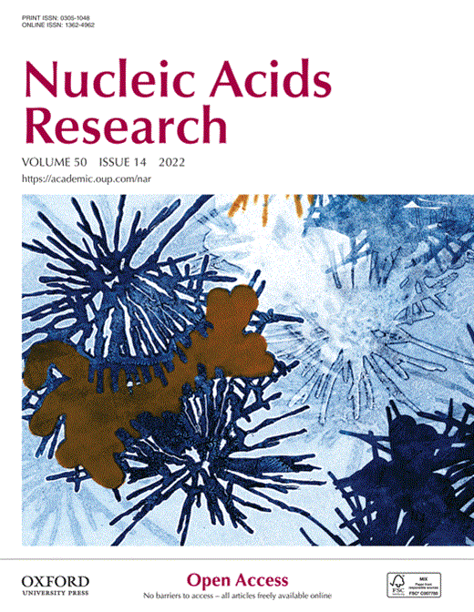 Nucleic Acids Research Cover Image for Volume 50, Issue 14