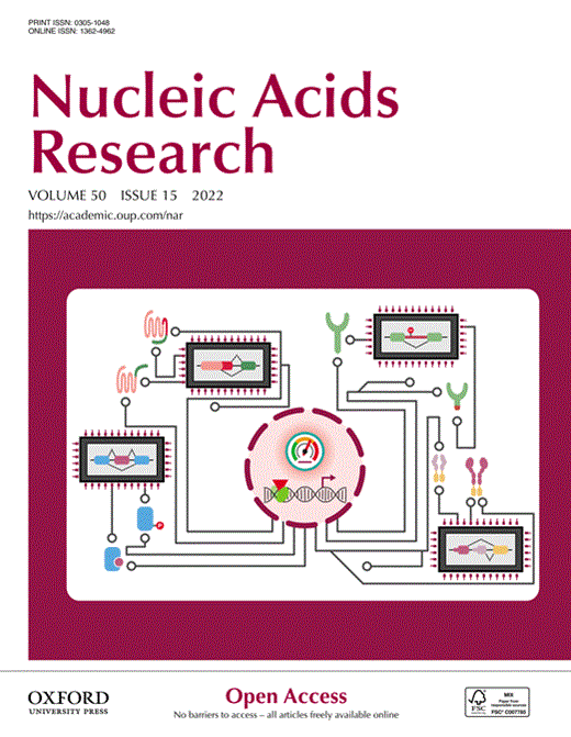Nucleic Acids Research Cover Image for Volume 50, Issue 15