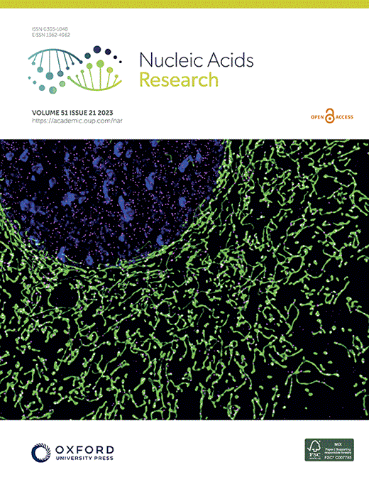 Nucleic Acids Research Cover Image for Volume 51, Issue 21