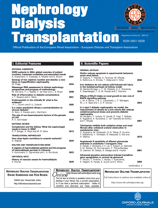 PDF - Nephrology Dialysis Transplantation