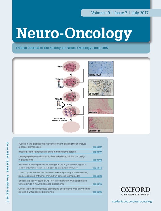 Neuro-Oncology Cover Image for Volume 19, Issue 7