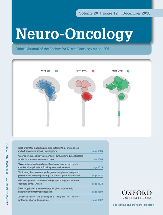Neuro-Oncology Cover Image for Volume 20, Issue 12