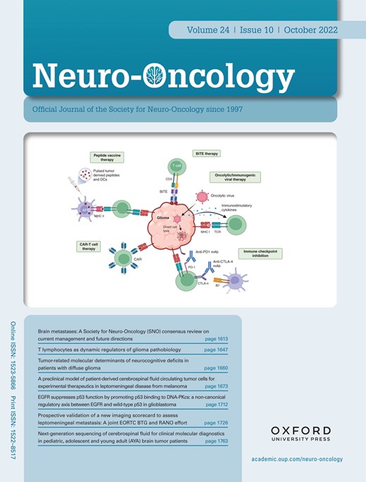 Neuro-Oncology Cover Image for Volume 24, Issue 10