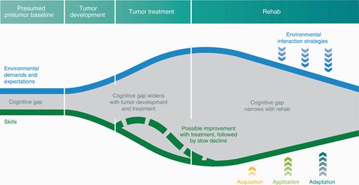 Schema of Longitudinal Trajectory of Cognitive Impairment Across Disease Trajectory.