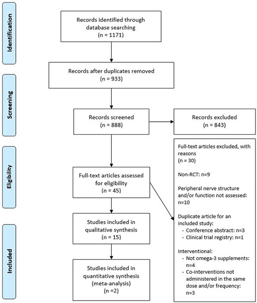 Flow diagram of the literature search process. Abbreviation: RCT, randomized controlled trial.