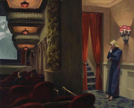 Hopper, Edward (1882-1967): New York Movie, 1939. New York, Museum of Modern Art (MoMA). Oil on canvas, 32 1/4 x 40 1/8’ (81.9 x 101.9 cm). Given anonymously. Acc. n.: 396.1941. © 2017. The Museum of Modern Art, New York/Scala, Florence