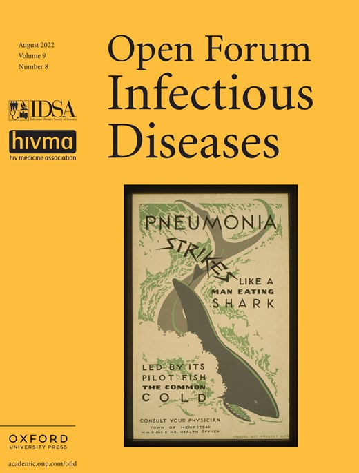 Open Forum Infectious Diseases Cover Image for Volume 9, Issue 8