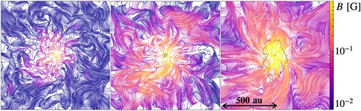 Configuration of magnetic field lines