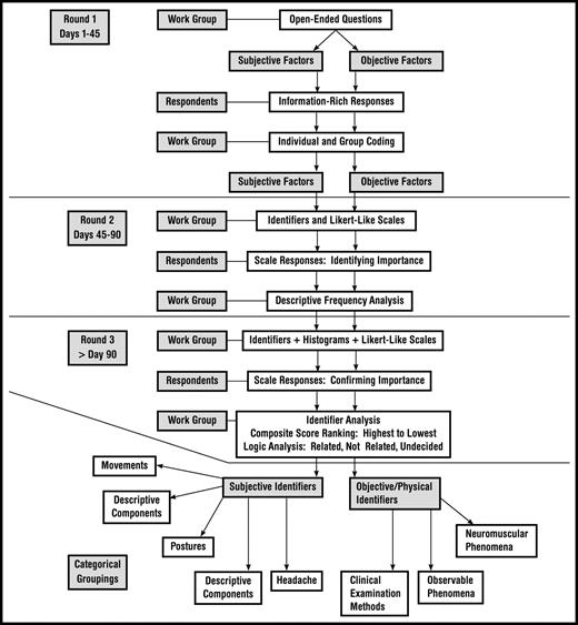 Flow chart of the Delphi process.