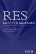 The Review of English Studies Cover Image