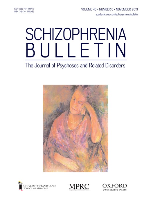 Schizophrenia Bulletin Cover Image for Volume 45, Issue 6