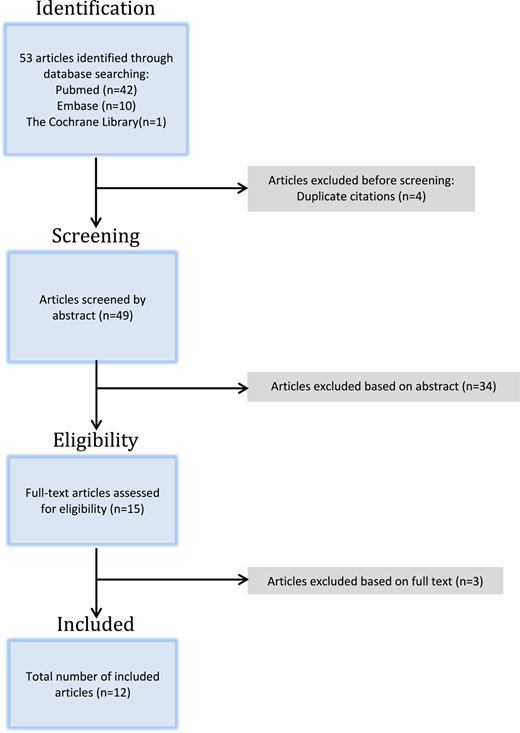 PRISMA flow diagram of the article selection process.