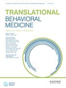 Translational Behavioral Medicine Cover Image