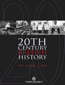 Twentieth Century British History Cover Image for Volume 20, Issue 2